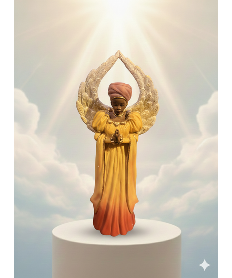 Angel Figurine Keepsake with Feathered Wings