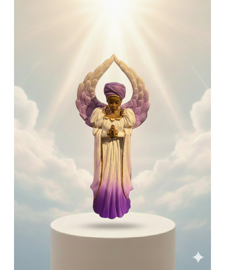 Angel Figurine Keepsake with Feathered Wings