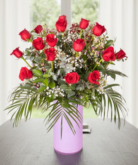 24 Premium Red Roses - Long Stem Roses