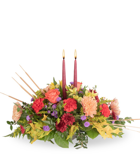 Candlelit Gratitude Centerpiece