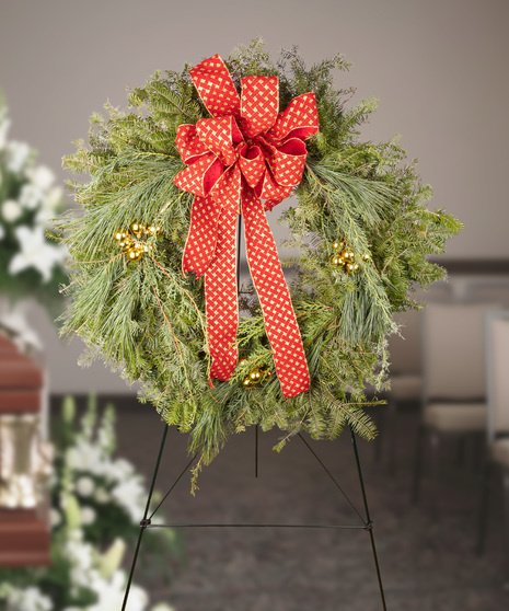 Pine and Cedar Sympathy Wreath